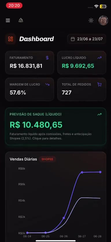 Demonstração do sistema Oldhall no celular